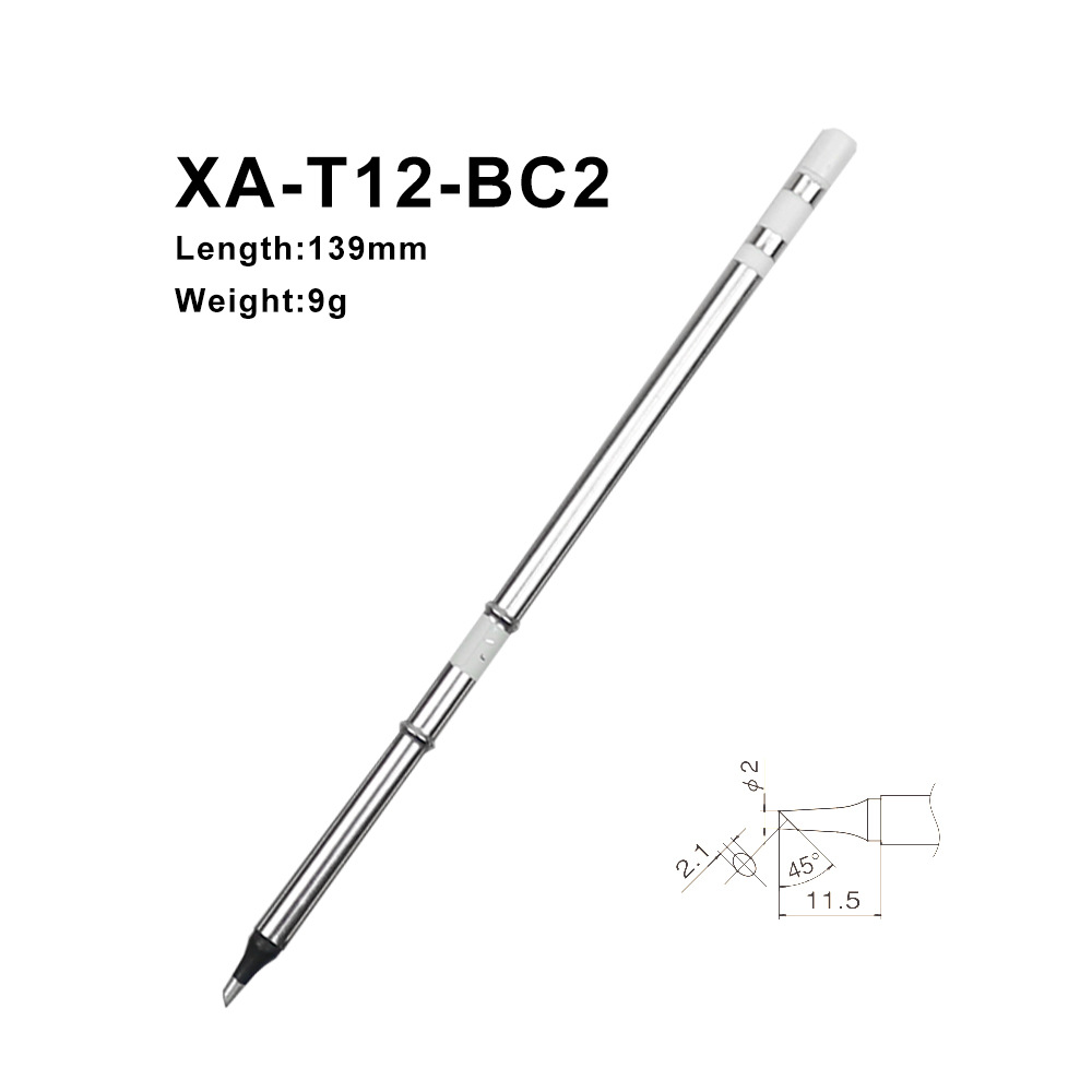 Digital Soldering Station T12 - QUICKO XA Высококачественные паяльные наконечники T12-BC2,