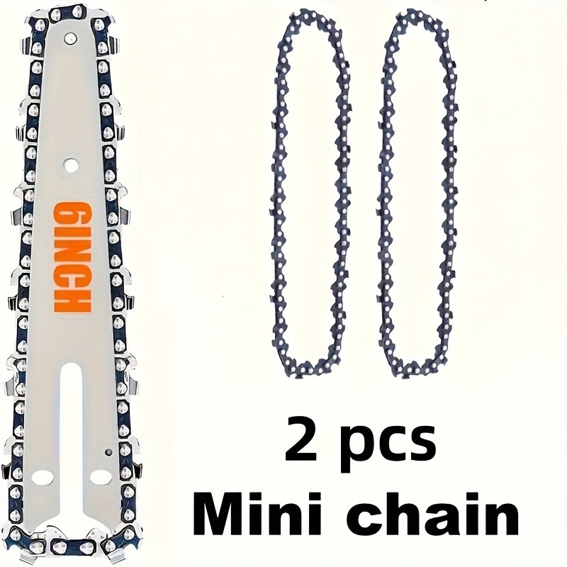 Mini Electric Chainsaw 6 Inch - 2 прочные 6-дюймовые цепи для беспроводных