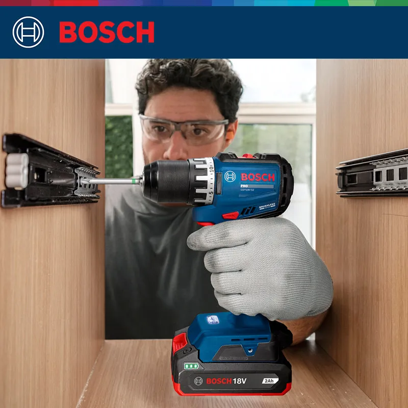 Brushless Cordless Electric Drill 18V - BOSCH GSR 18V-52 PRO – аккумуляторная