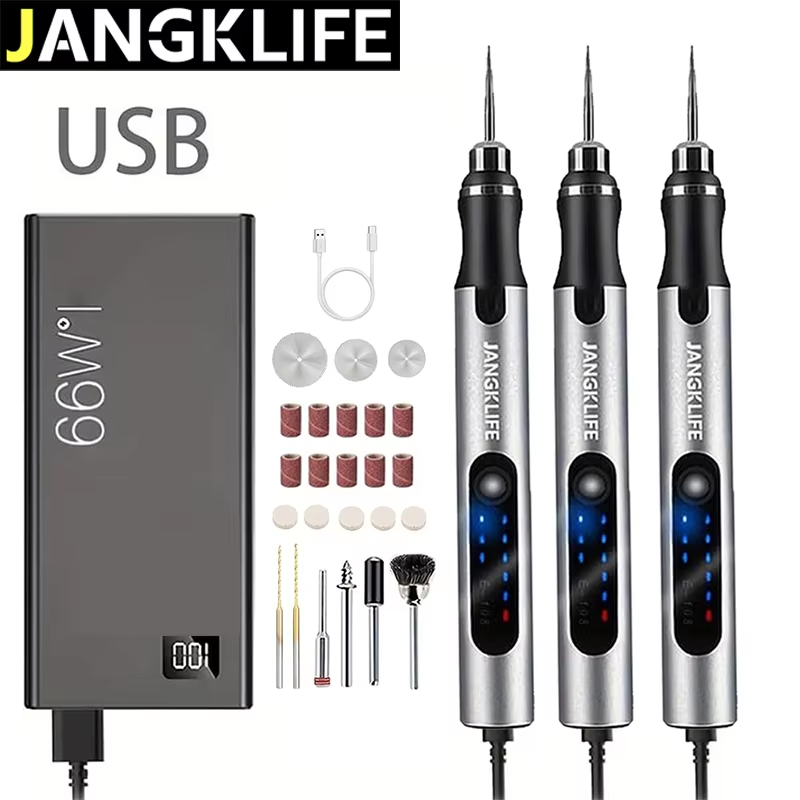 Cordless Rotary Tool Kit Accessories - Набор роторных инструментов JANGKLIFE с USB-зарядкой