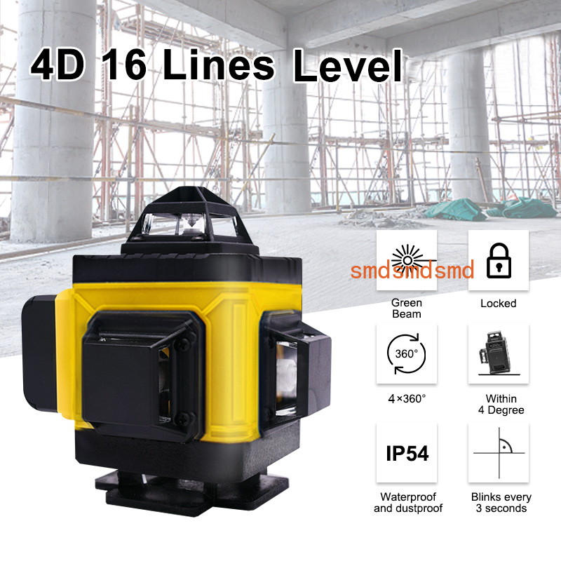 16-линейный 4D-лазерный уровен – обзор и цена Laser Level 16 Lines 4D Green
