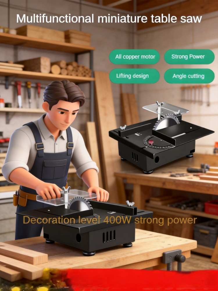 Мини-настольная пила 400 Вт, м – обзор и цена Mini Table Saw For Woodworking