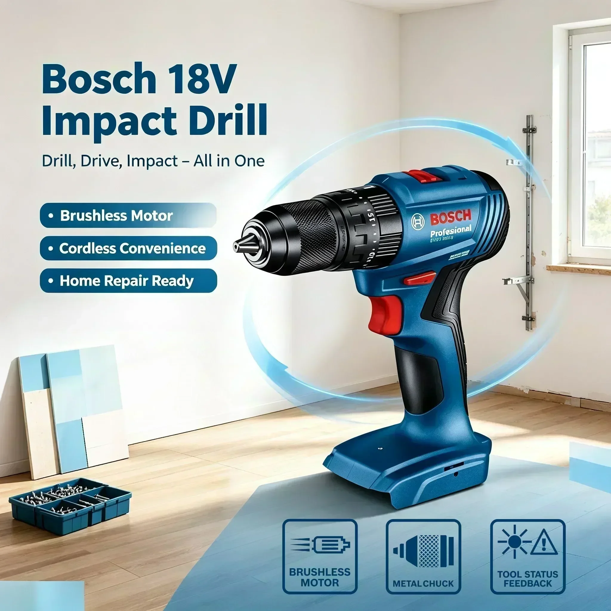 Bosch GSB 185-LI 18В Бесщеточн – обзор и цена Brushless Cordless Electric Drill 18V