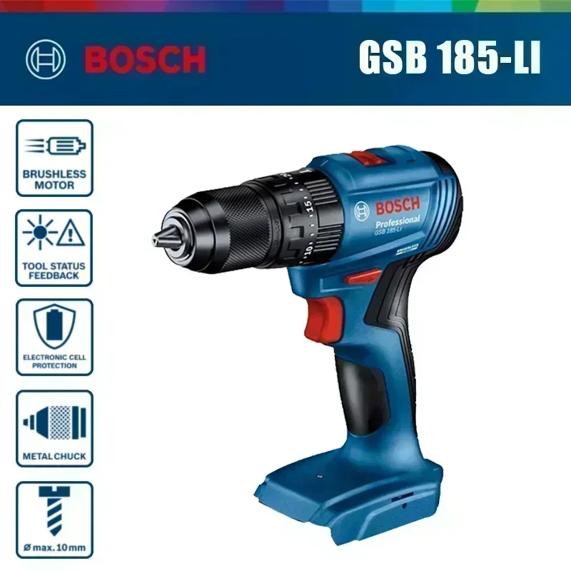 Bosch GSB 185-LI 18В Бесщеточн – обзор и цена Brushless Cordless Electric Drill 18V