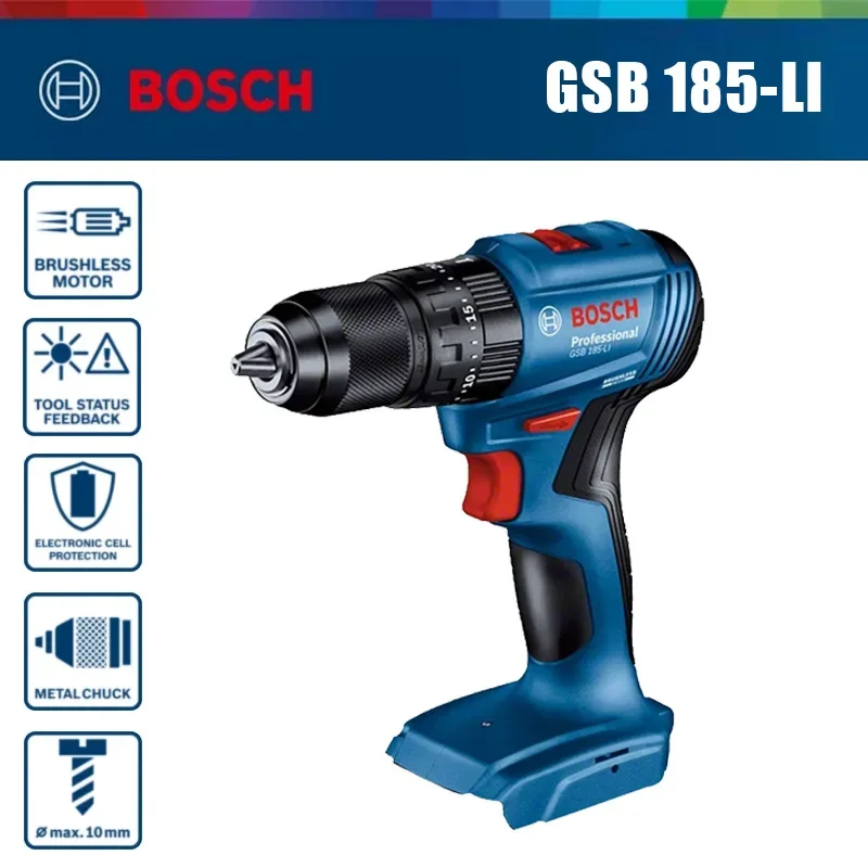 Bosch GSB 185-LI 18В Бесщеточн – обзор и цена Brushless Cordless Electric Drill 18V