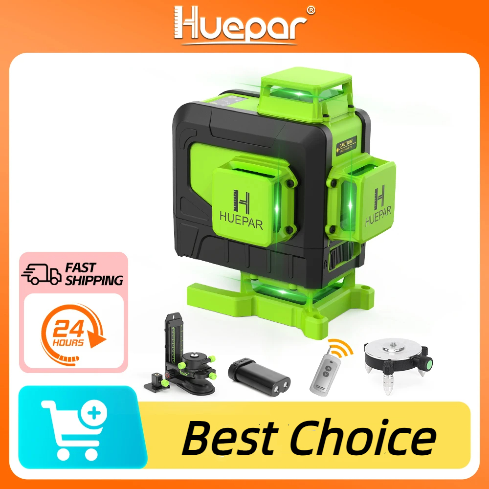 Huepar 16-линейный 4D-лазерный – обзор и цена Laser Level 16 Lines 4D Green