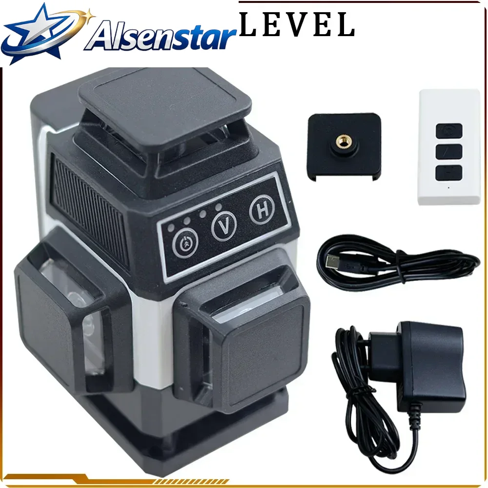 16-линейный лазерный нивелир 4 – обзор и цена Laser Level 16 Lines 4D Green