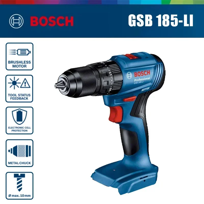Bosch GSB 185-LI 18В Бесщеточн – обзор и цена Brushless Cordless Electric Drill 18V