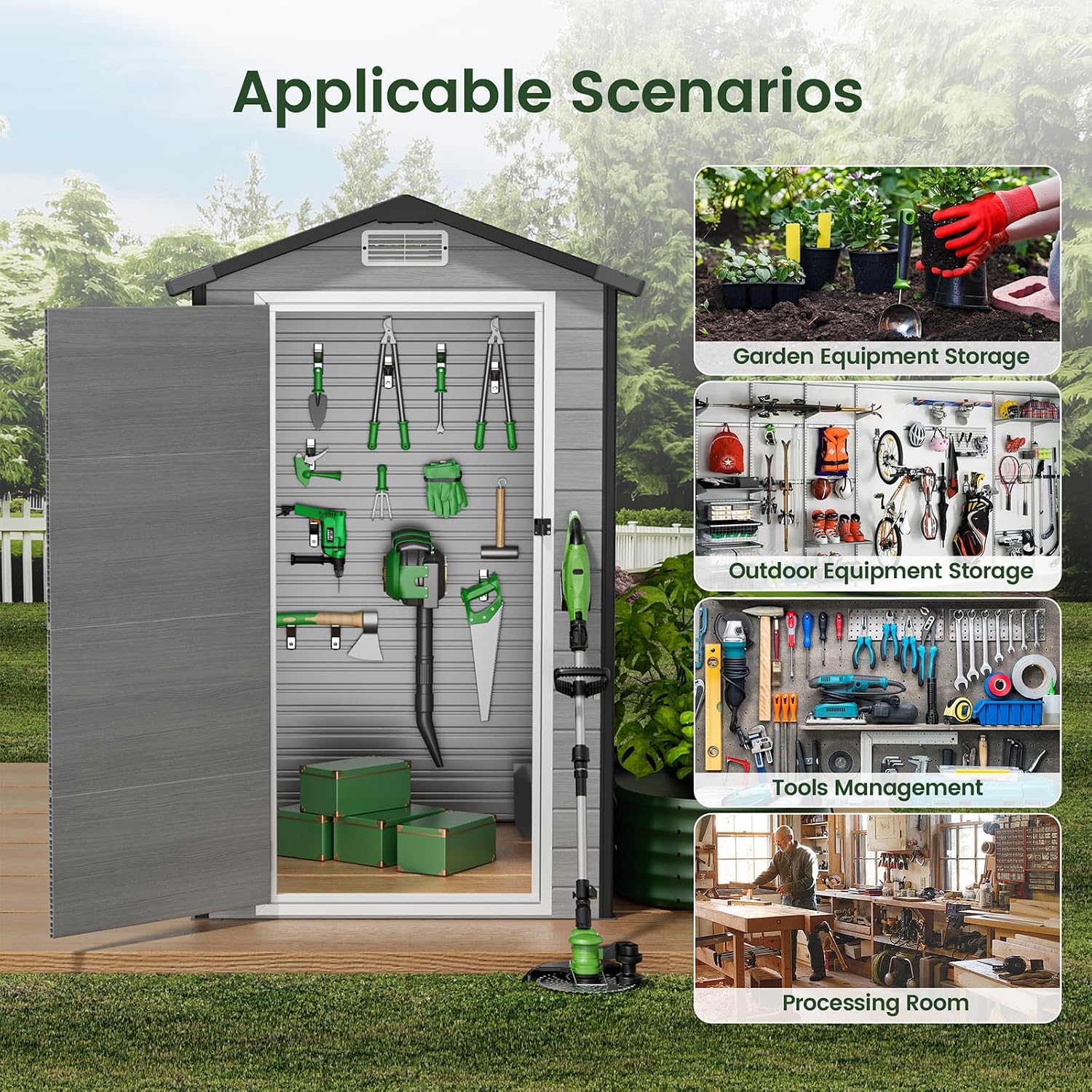 Уличный сарай для хранения с п – обзор и цена Garden Tools