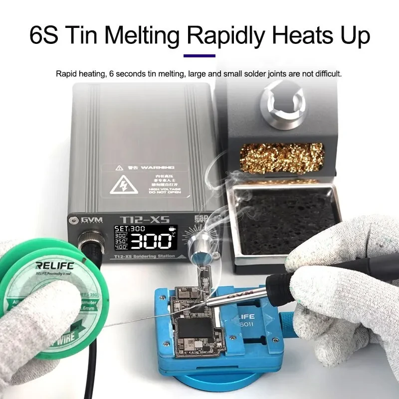 Паяльная станция GVM T12-XS с  – обзор и цена Digital Soldering Station T12