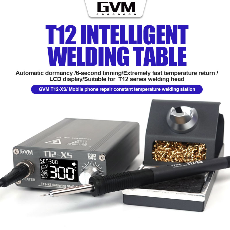 GVM T12-XS паяльная станция с  – обзор и цена Digital Soldering Station T12